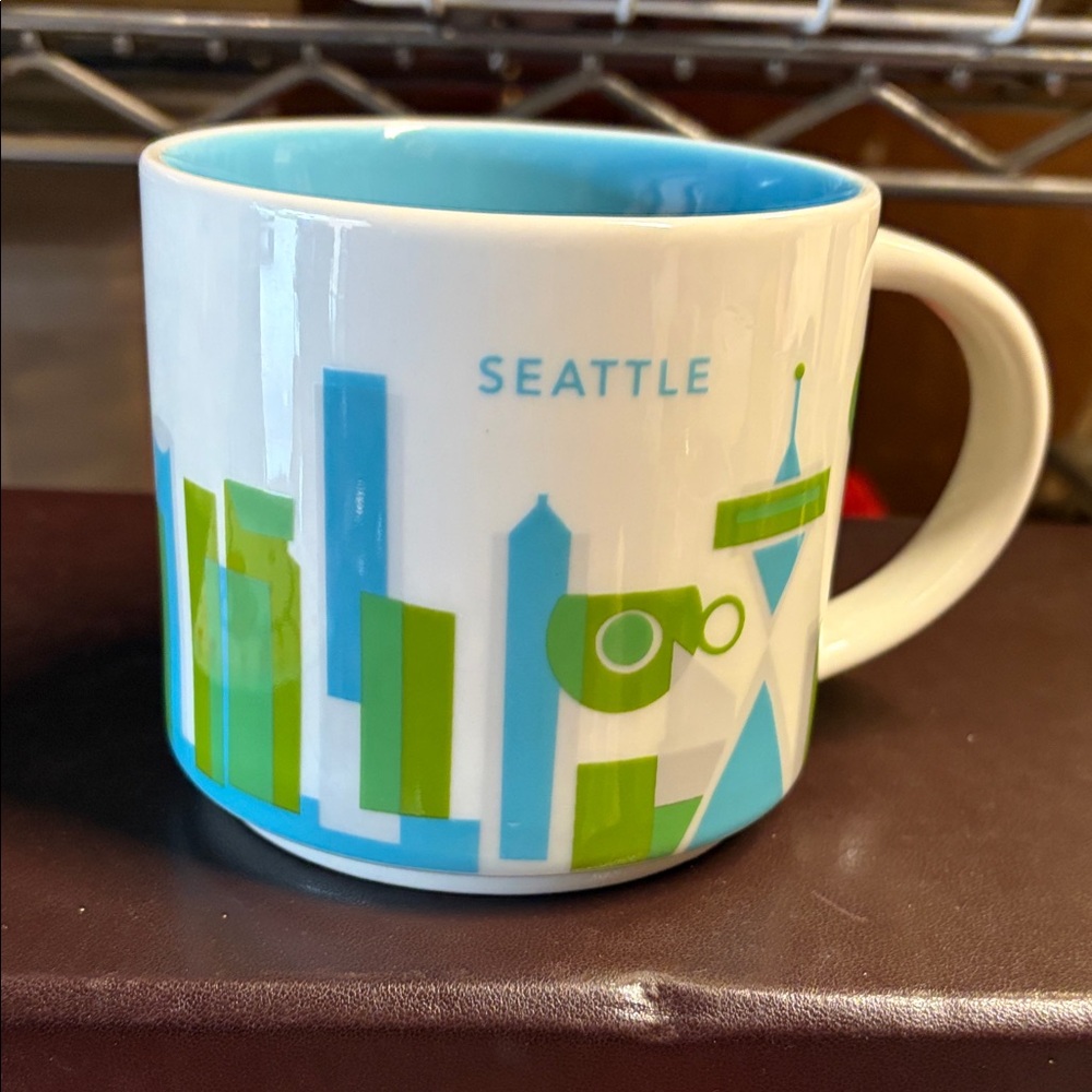 Starbucks Seattle Mug - Blue and Green
